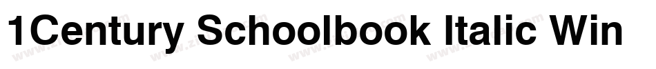 1Century Schoolbook Italic Win95BT(1)字体转换